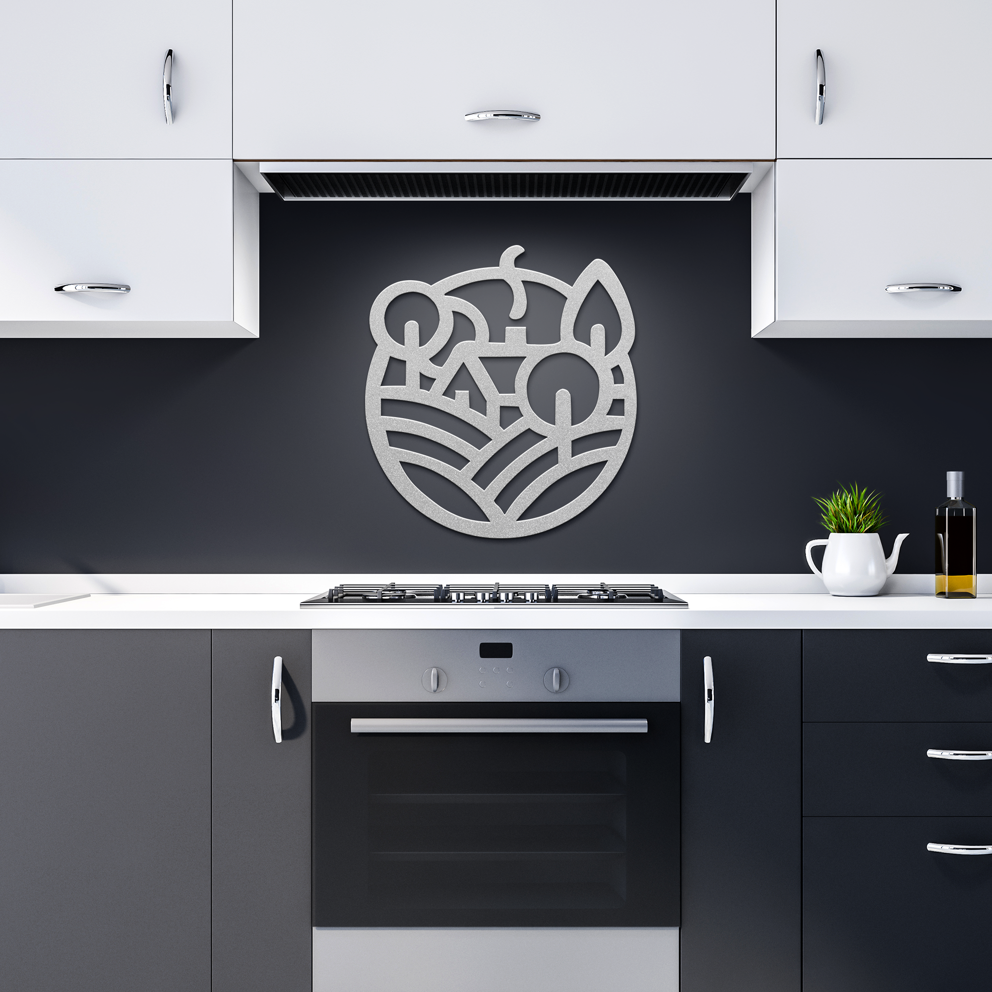 Cabin_Die-Cut_Metal_Sign_Silver_Dark_Kitchen_Mockup.png