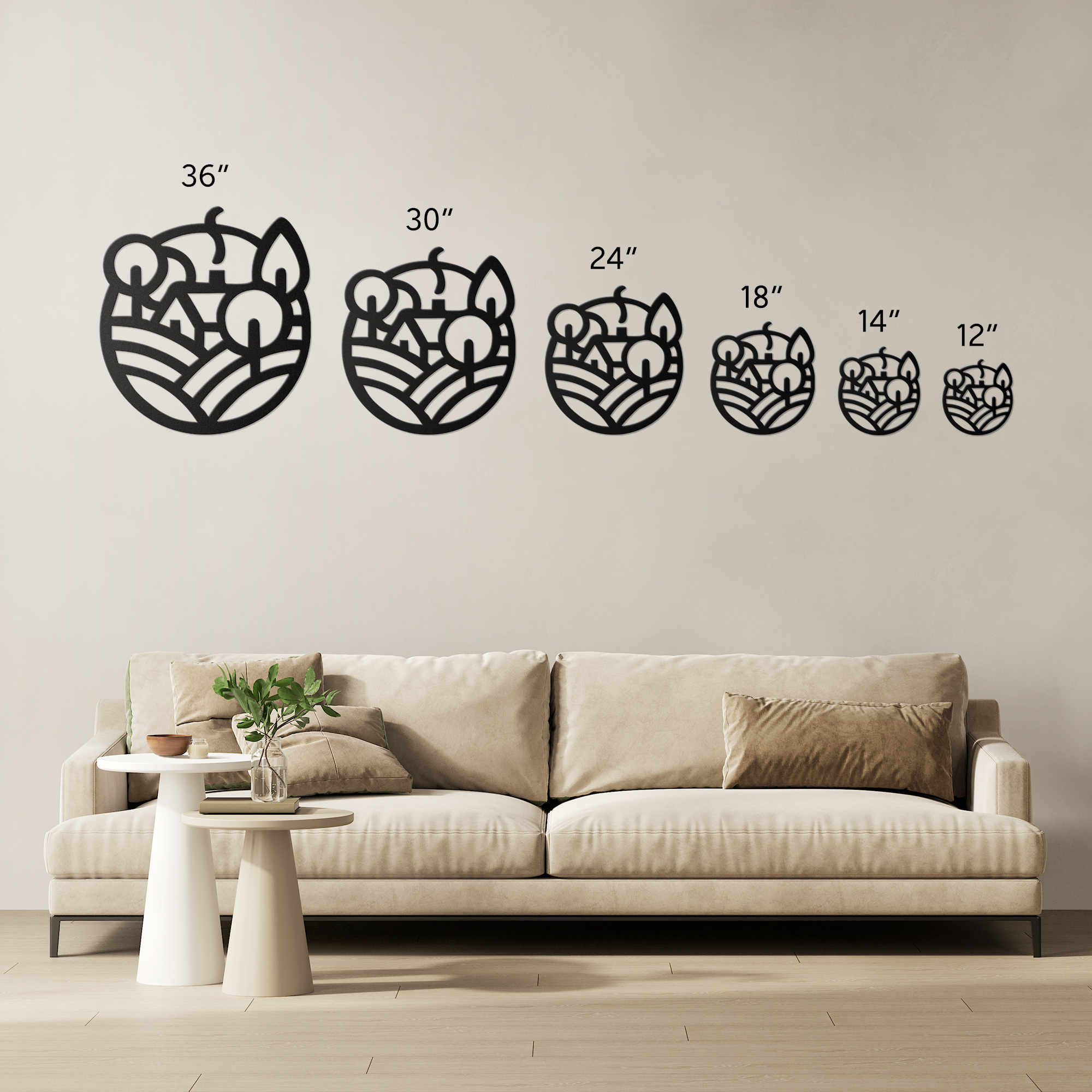 Cabin_Die-Cut_Metal_Sign_Size_Options_Mockup.png
