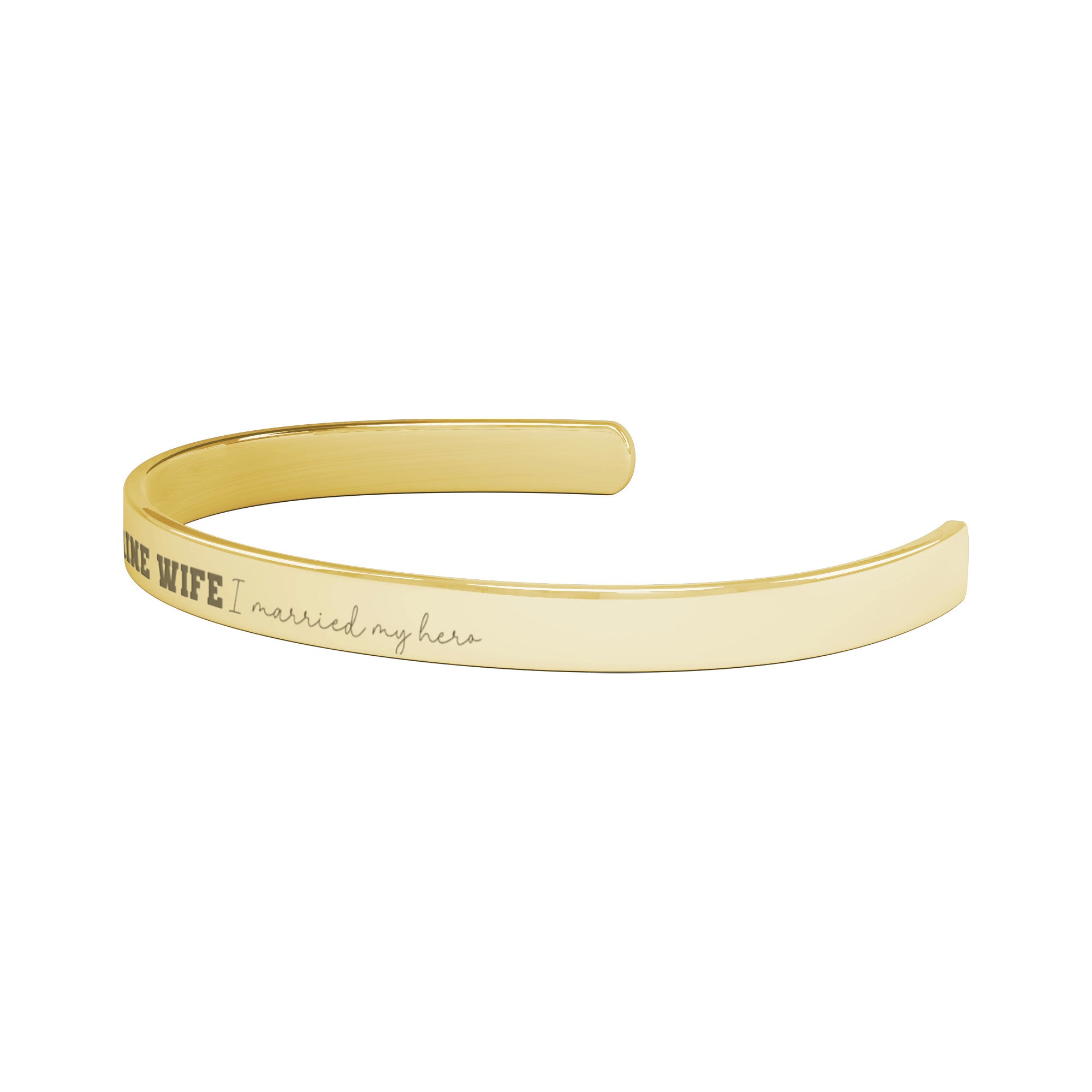 Marine Wife Cuff Bracelet-Gold, Rose Gold, or Silver