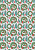 Artsy Wreath Wrapping Paper, 20" X 29", 5 sheets