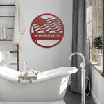 U. S. Flag Oath Die-Cut Metal Sign
