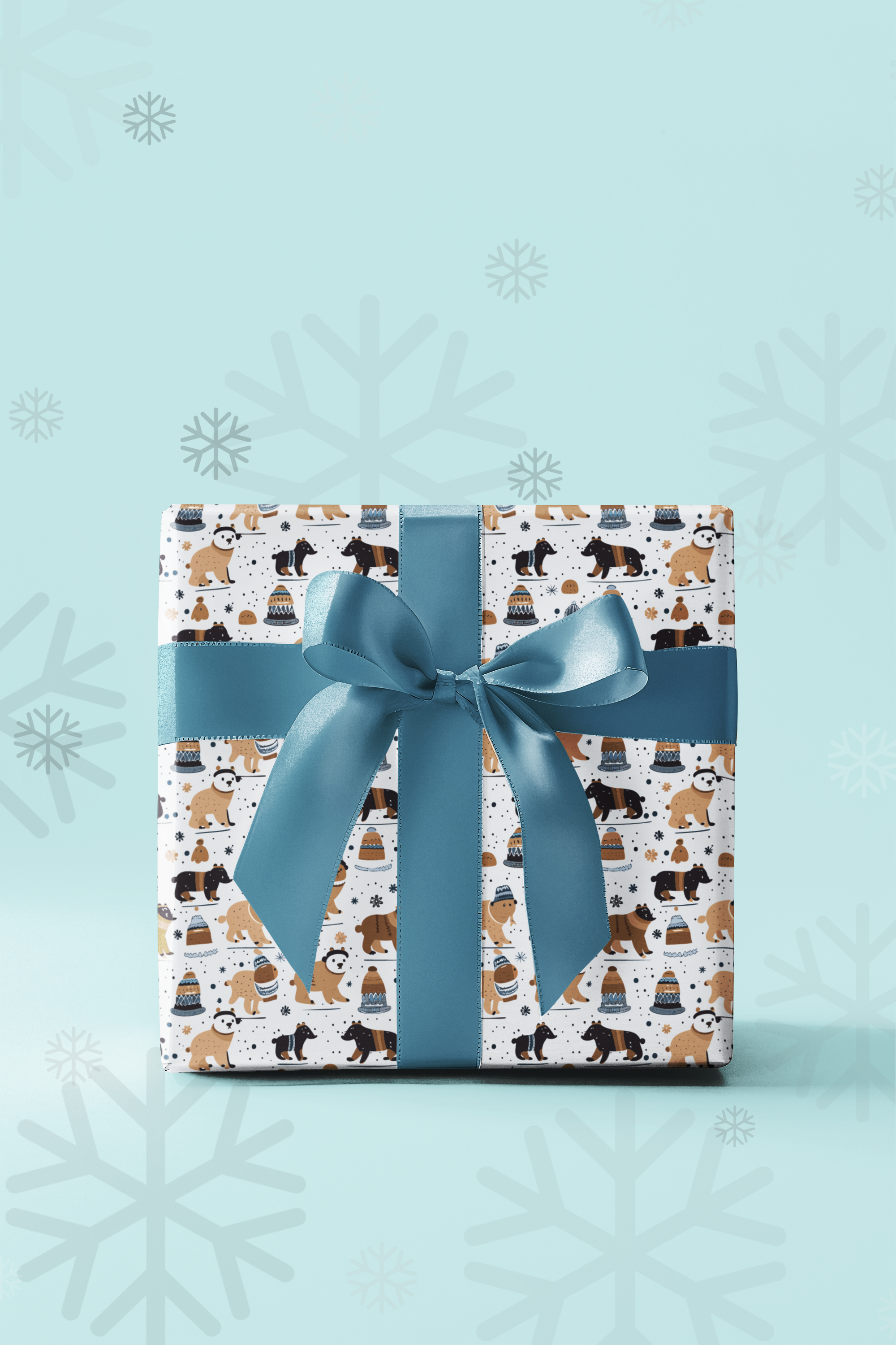 Beary Cold Wrapping Paper, 20" X 29", 5 sheets