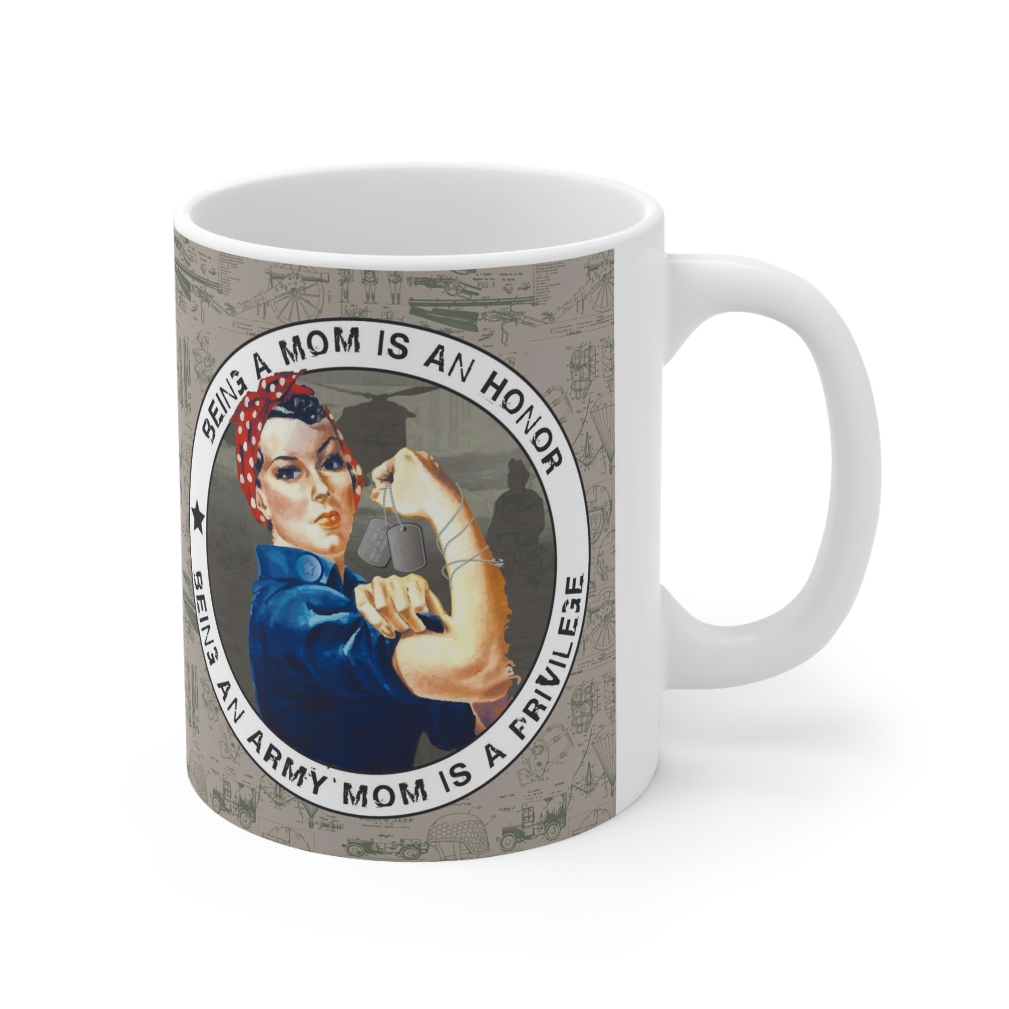 Army Mom Privilege Mug - Ceramic, 11 oz.