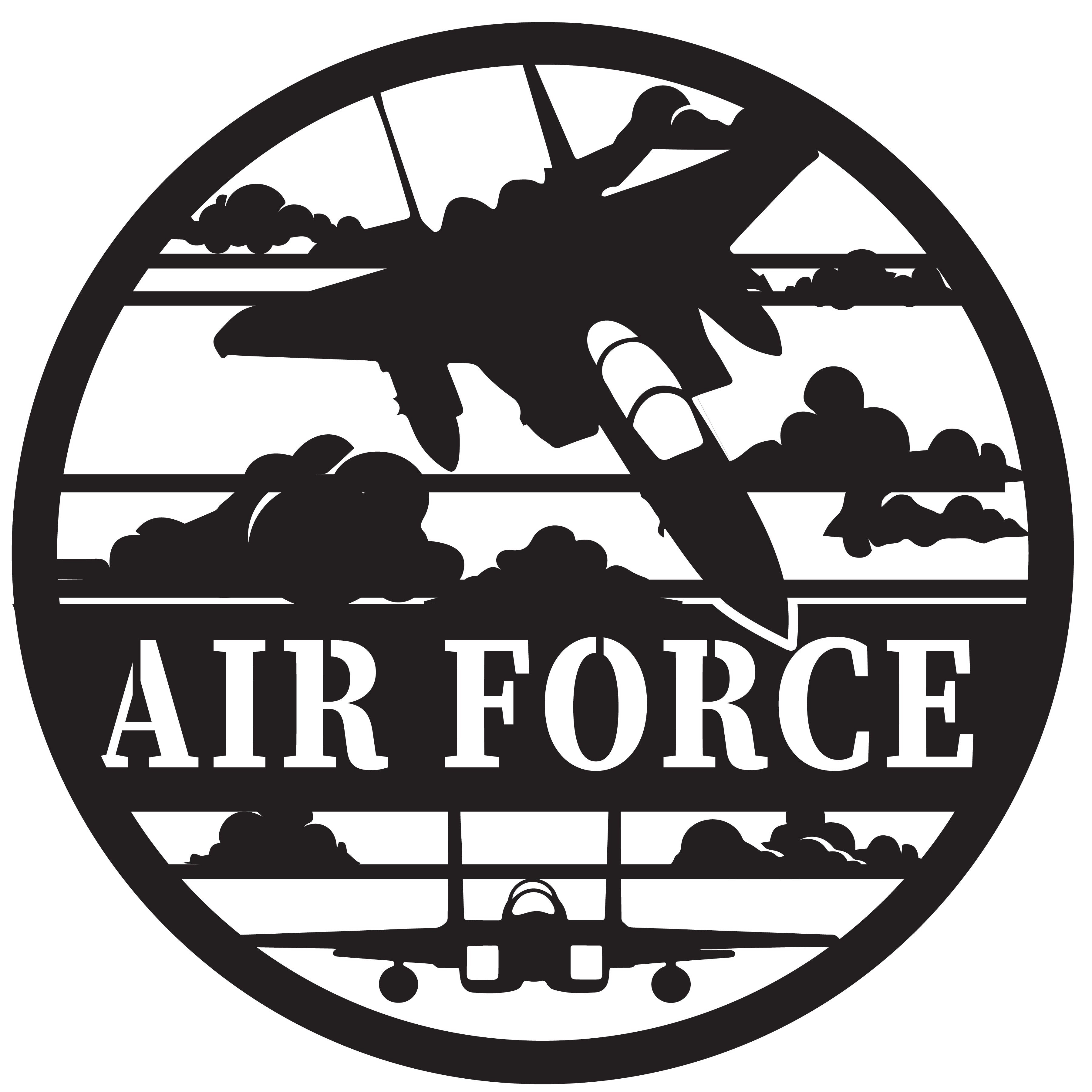 U. S. Air Force Die Cut Metal Sign