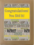 Army Congratulations Card, 5.5" X 4.25", blank inside, envelope included