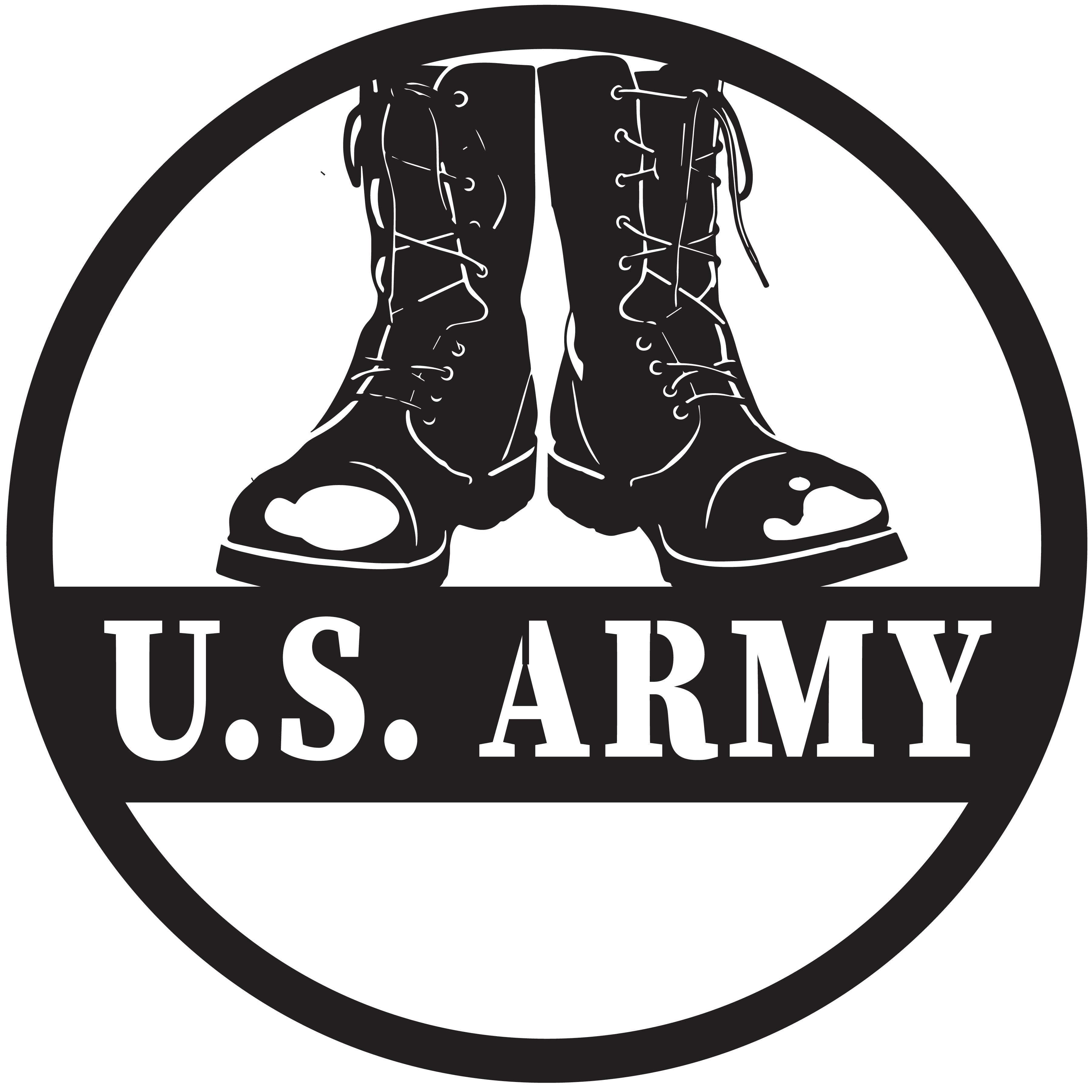U. S. Army Die Cut Metal Sign