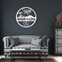 Beach Life Die Cut Metal Sign
