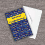 Navy Congratulations Card, 4.25" X 5.5", envelope included