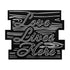 Love Lives Here Die Cut Metal Sign