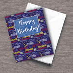 Marines Happy Birthday Card, 4.25" X 5.5", with envelope