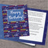 Marines Happy Birthday Card, 4.25" X 5.5", with envelope