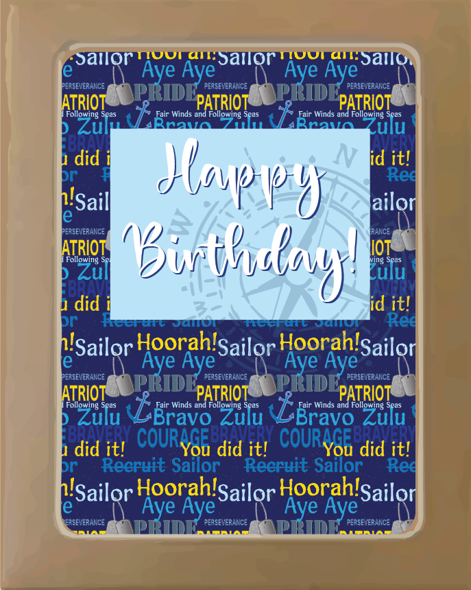 Navy Birthday Card