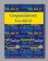 Navy Congratulations Card, 4.25" X 5.5", envelope included