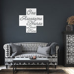 One Awesome Nurse Lives Here Die Cut Metal Sign