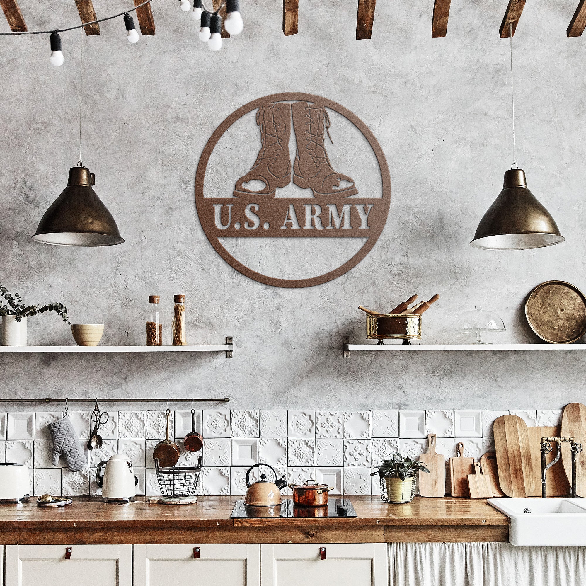 U. S. Army Die Cut Metal Sign