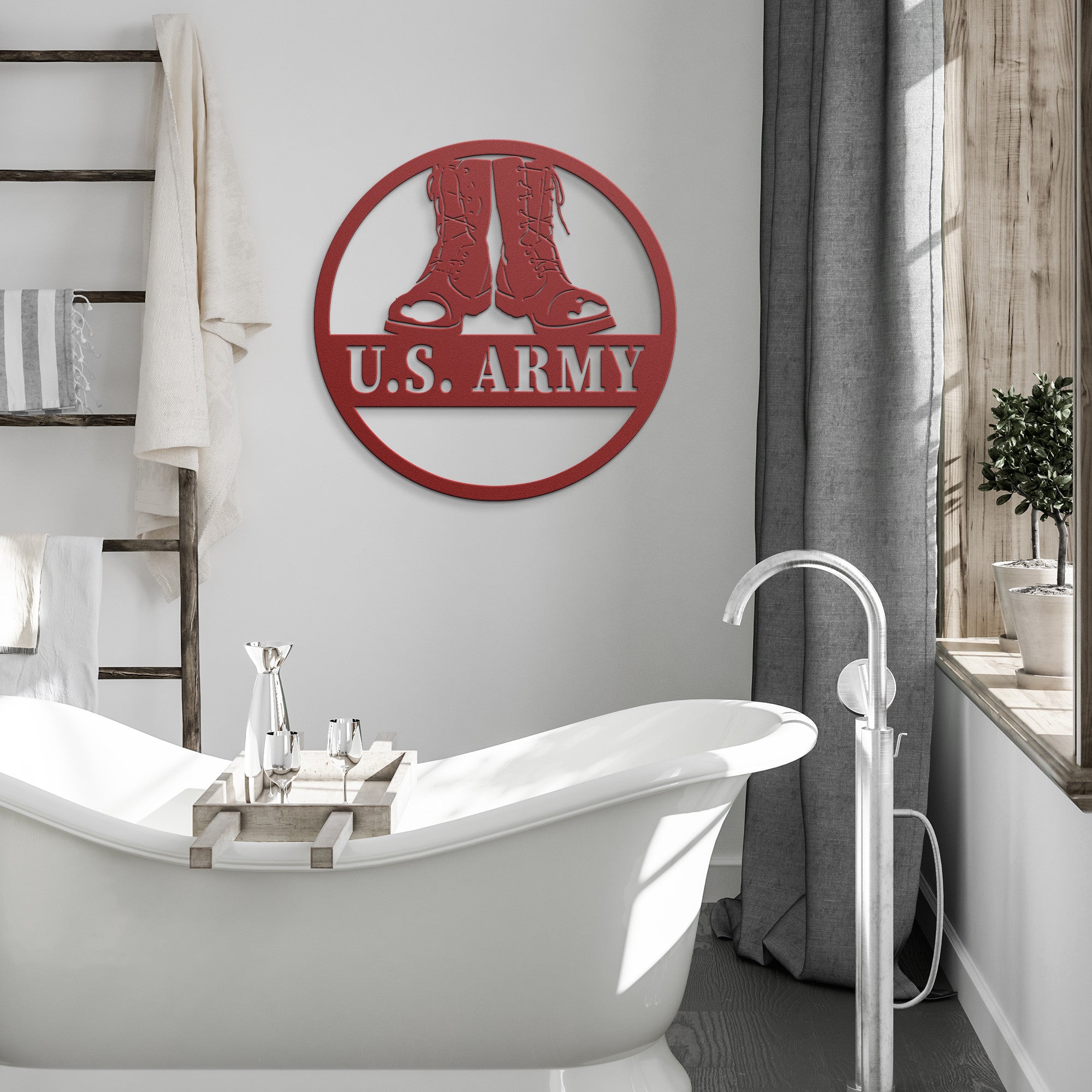 U. S. Army Die Cut Metal Sign
