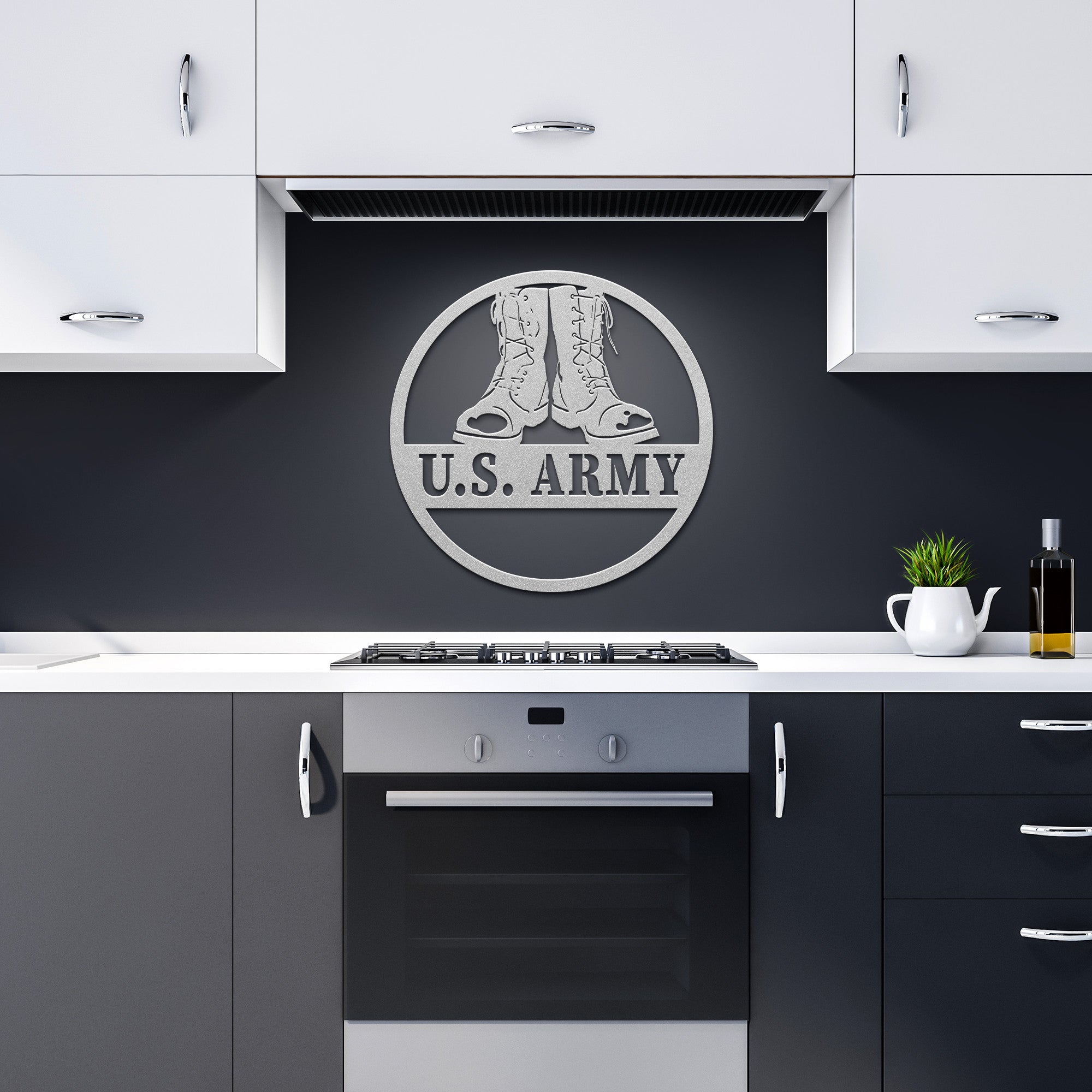 U. S. Army Die Cut Metal Sign