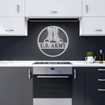 U. S. Army Die Cut Metal Sign