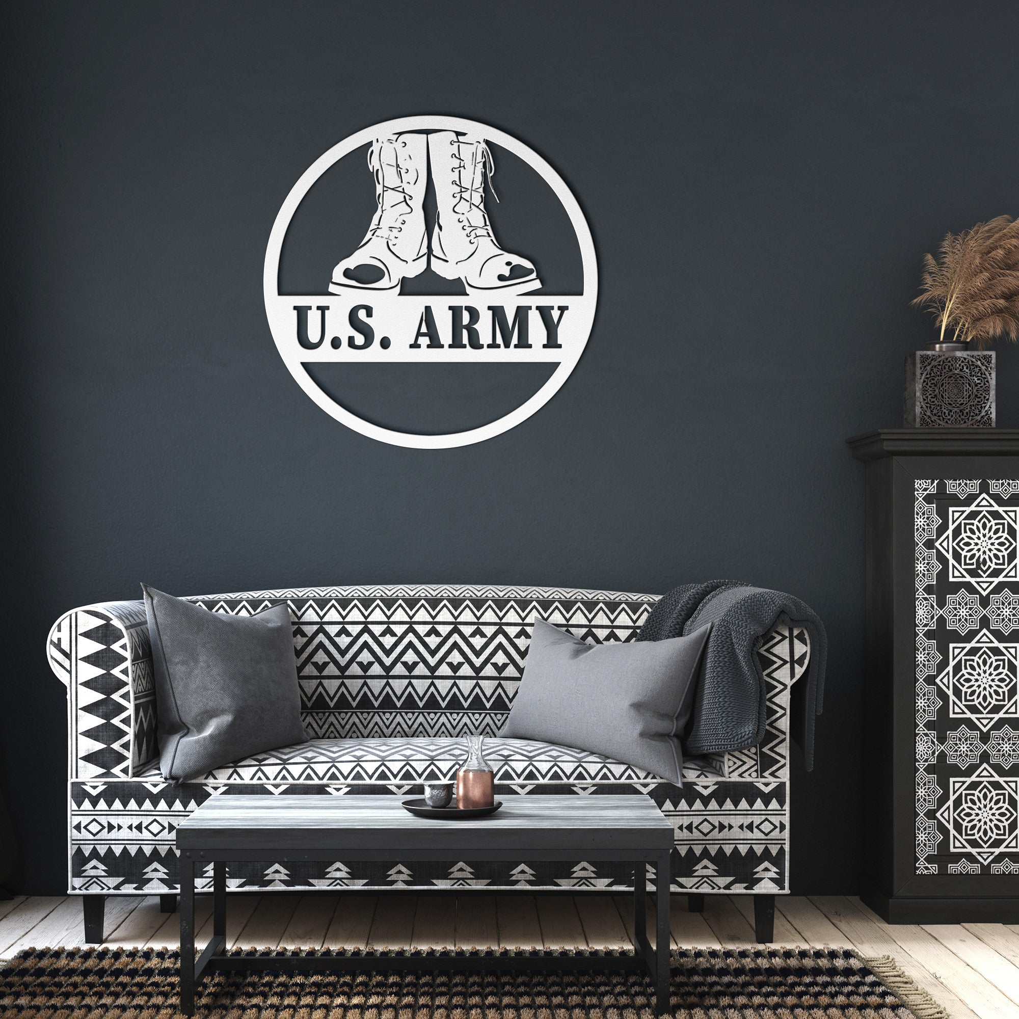 U. S. Army Die Cut Metal Sign