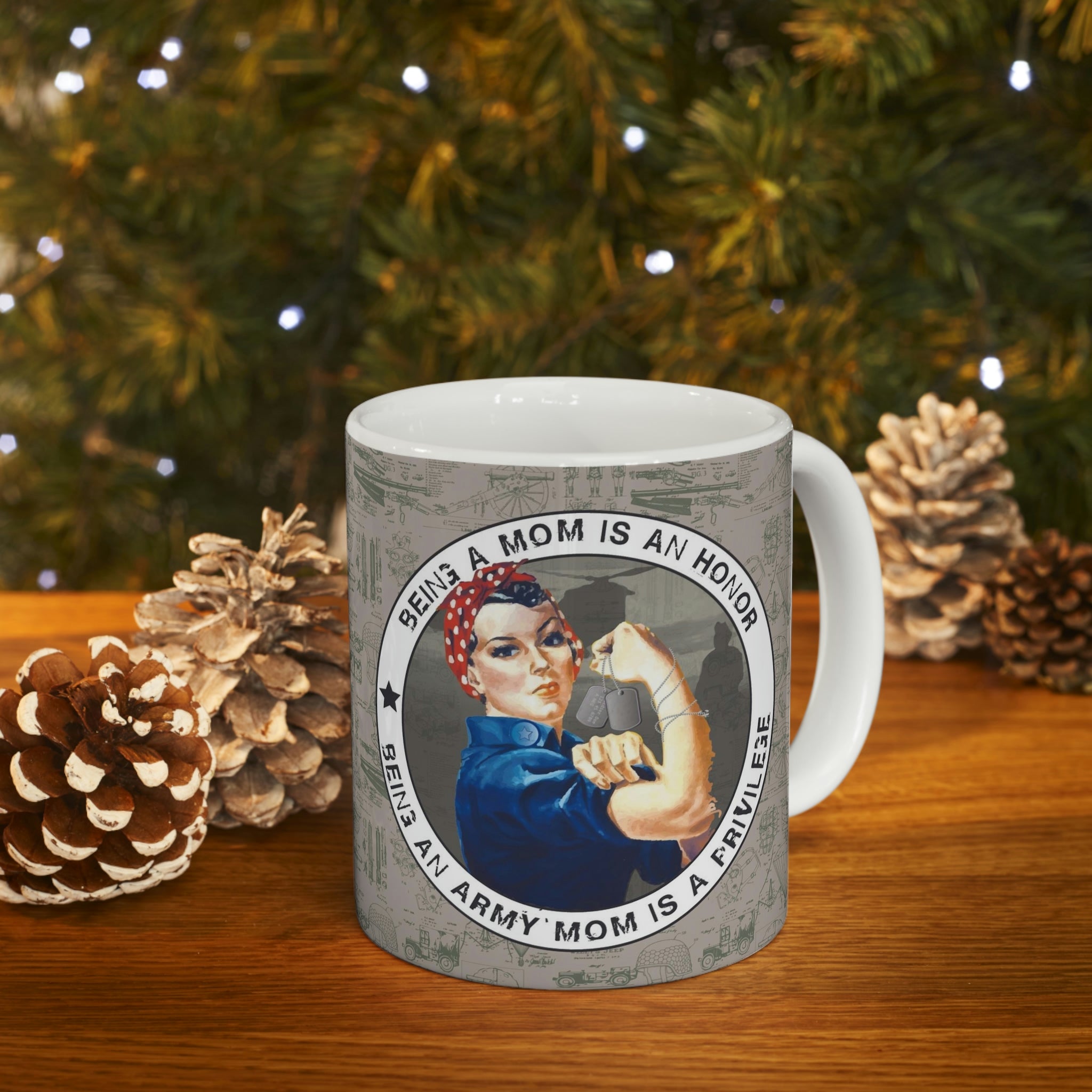 Army Mom Privilege Mug - Ceramic, 11 oz.