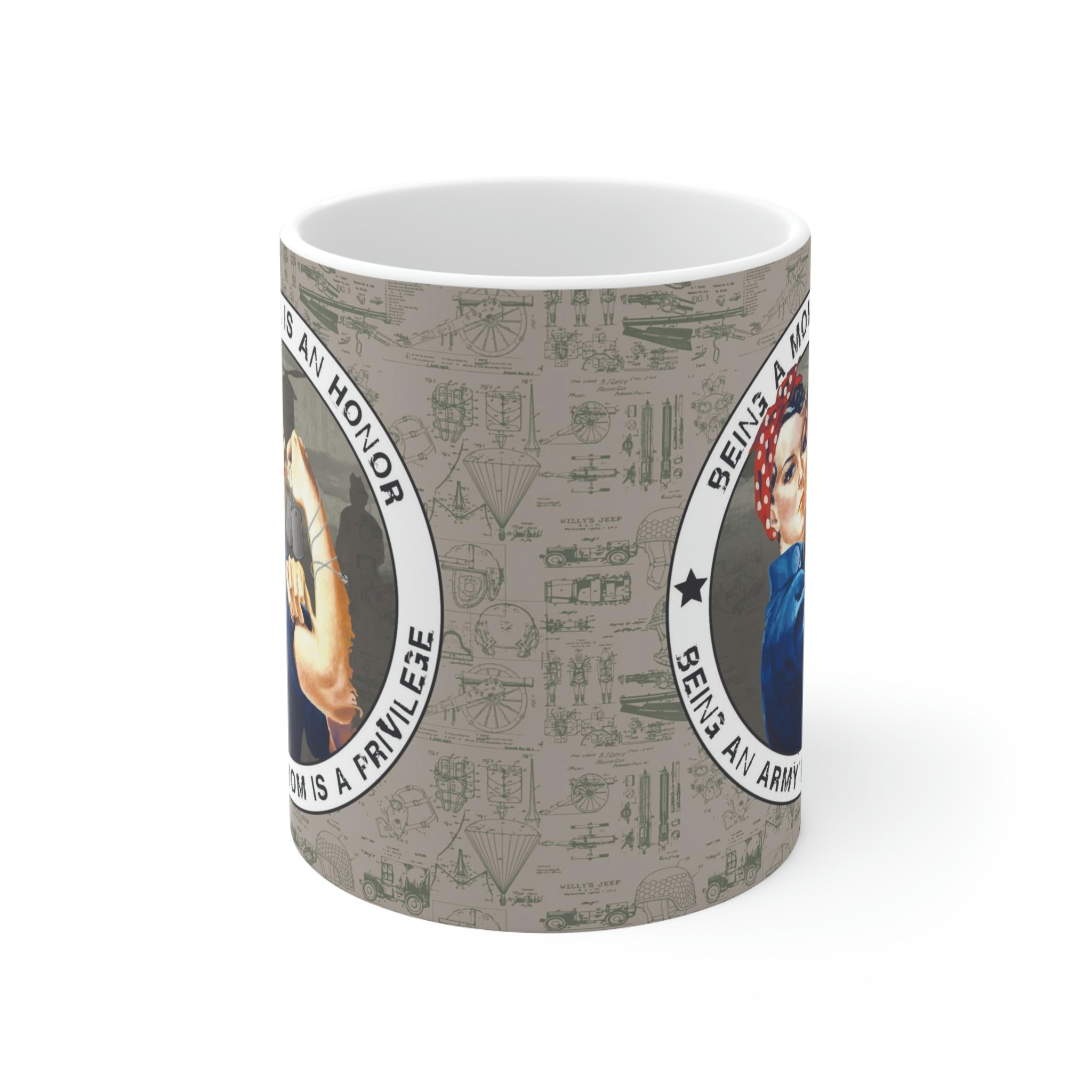 Army Mom Privilege Mug - Ceramic, 11 oz.